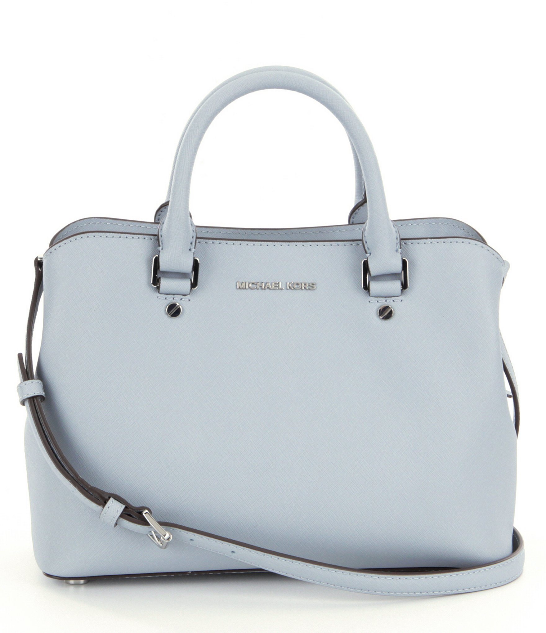 Lyst - Michael Michael Kors Audrey Large Satchel Handbag in Blue